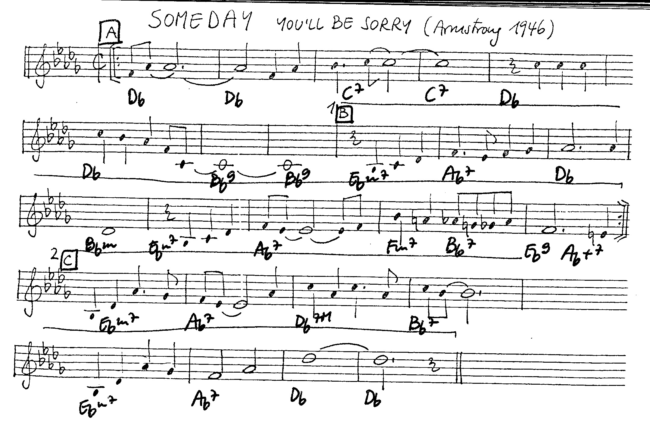 someday you'll be sorry leadsheet – book us for your next 20s or gatsby event